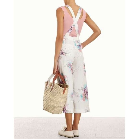 ❤️Zimmermann Linen Floral Print Jumpsuit❤️ - Picture 2 of 2